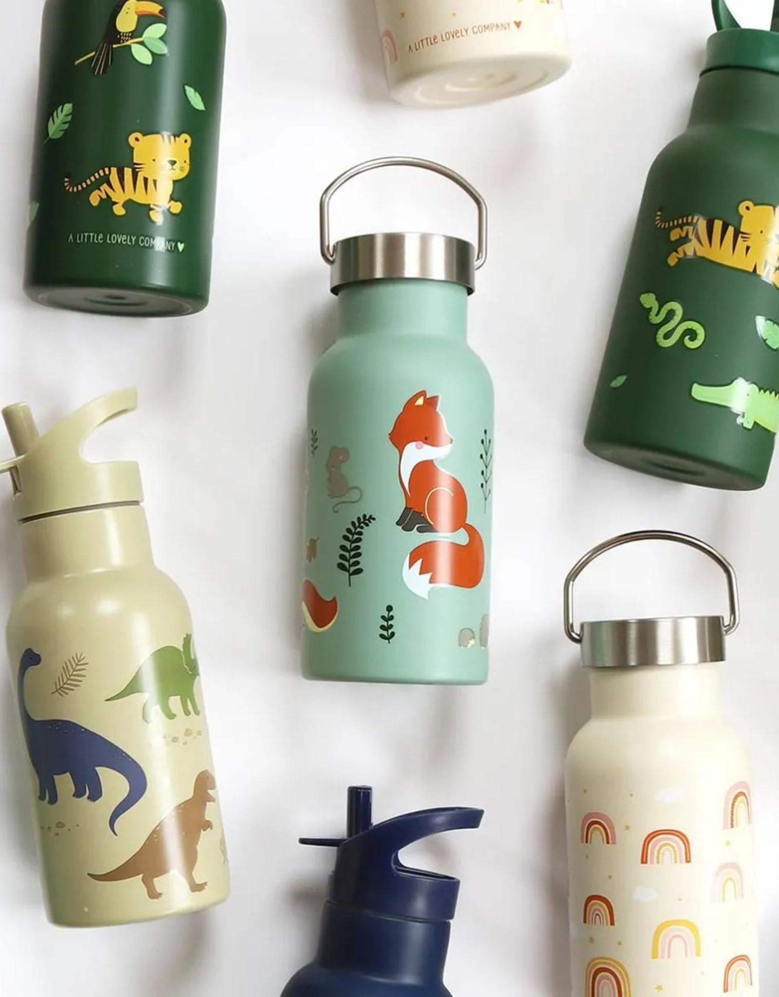 A Little Lovely Company RVS Drinkfles 350 ml - Bosvriendjes
