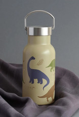 A Little Lovely Company RVS Drinkfles 350 ml - Dinosaurussen