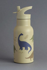 A Little Lovely Company RVS Drinkfles 350 ml - Dinosaurussen