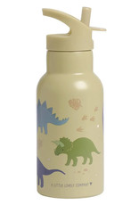 A Little Lovely Company RVS Drinkfles 350 ml - Dinosaurussen