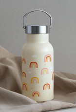 A Little Lovely Company RVS Drinkfles 350 ml - Regenbogen