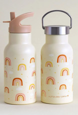 A Little Lovely Company RVS Drinkfles 350 ml - Regenbogen