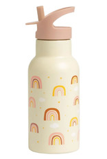 A Little Lovely Company RVS Drinkfles 350 ml - Regenbogen