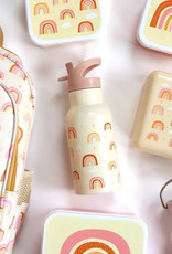 A Little Lovely Company RVS Drinkfles 350 ml - Regenbogen