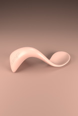 Kizingo Peuterlepel - Ergonomische lepel voor zelfstandig eten - Peach