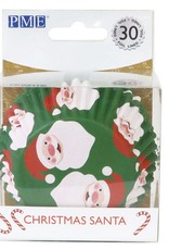 PME - Cupcakevormpjes Kerstman pk/30