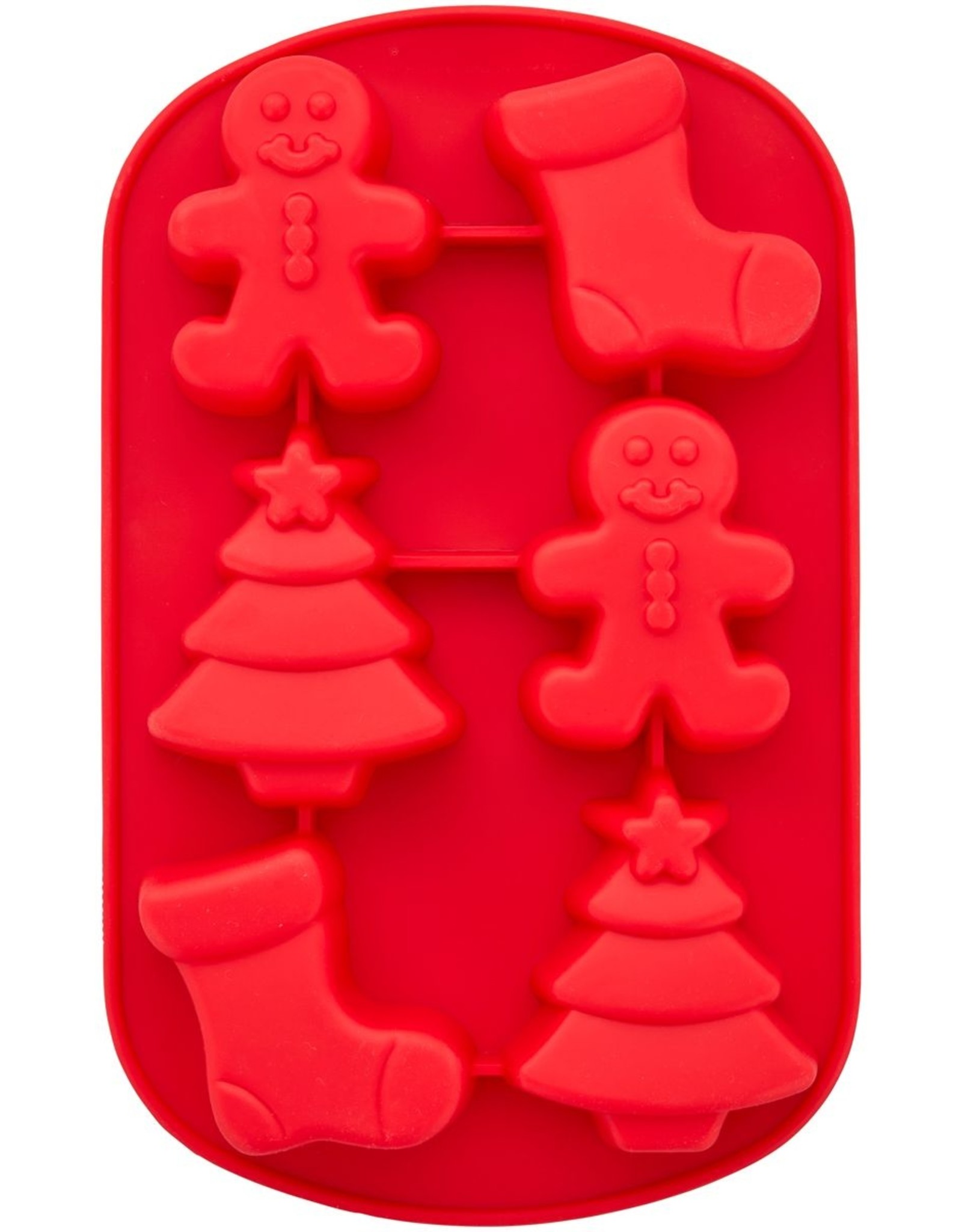 Wilton Wilton Siliconen Bakvorm Sok/Gingerbread/Kerstboom