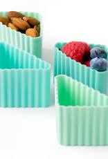 LEKKABOX LEKKABOX Silicone Bento Cups - Driehoek set/4 - Pastel