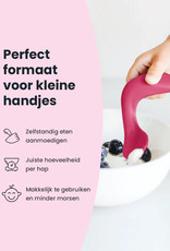 Kizingo Peuterlepel - Ergonomische lepel voor zelfstandig eten - Roze