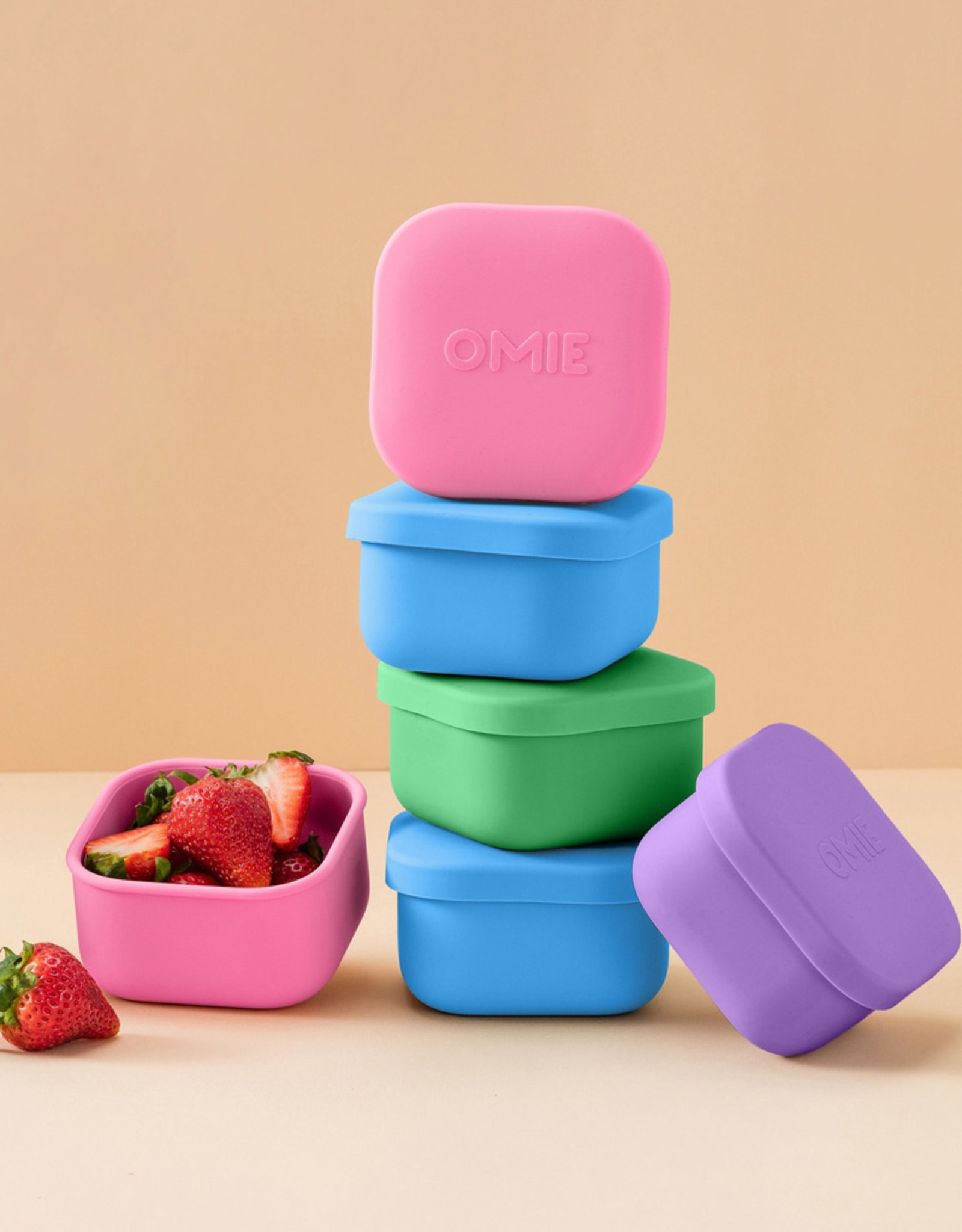 OmieLife OmieSnack - Roze snackdoosje