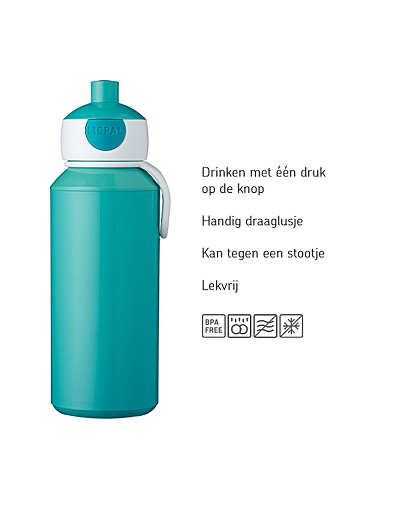 Mepal Drinkfles pop-up Campus 400 ml - Luipaard