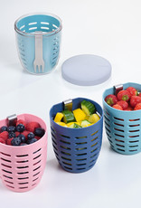 Mepal Fruit- & Veggiepot met vergietje - Nordic Pink