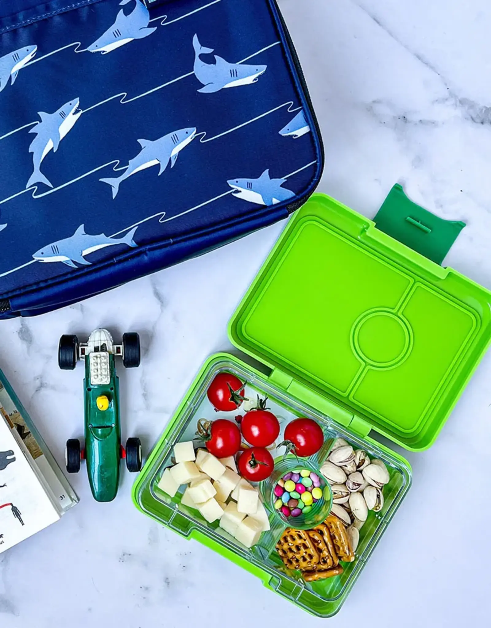 Yumbox Yumbox Snack 3-vakken - Limoen Groen (Rocket)