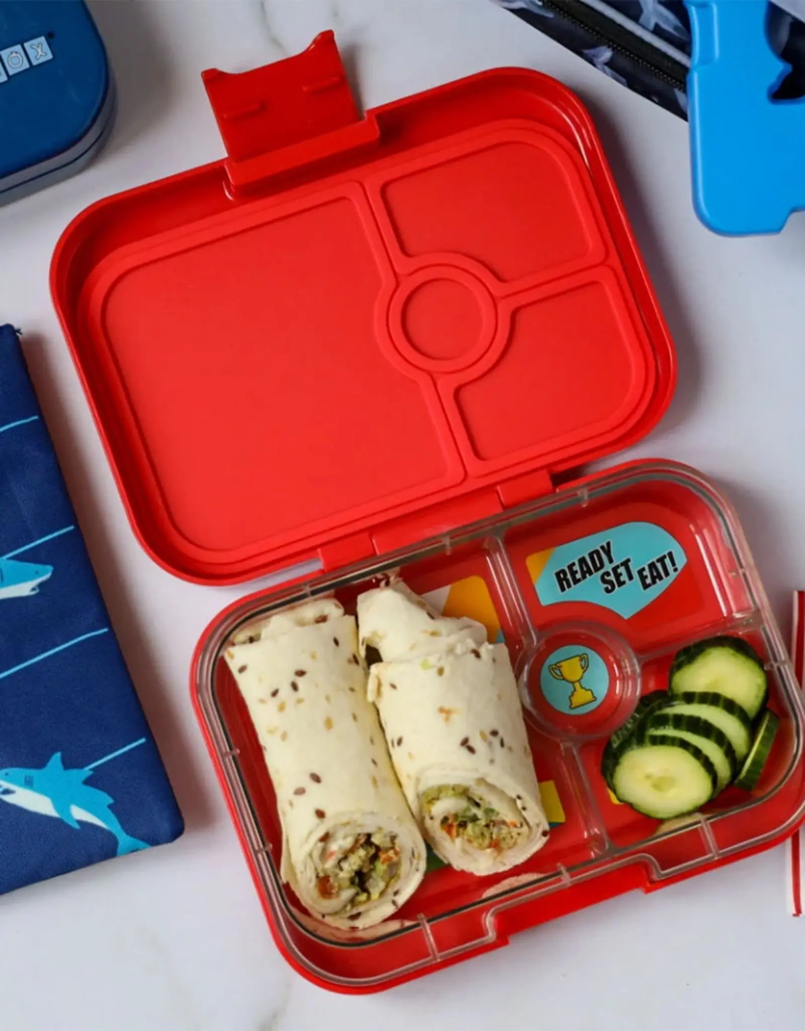 Yumbox Yumbox Panino 4-vakken - Roar Red (Race Cars)