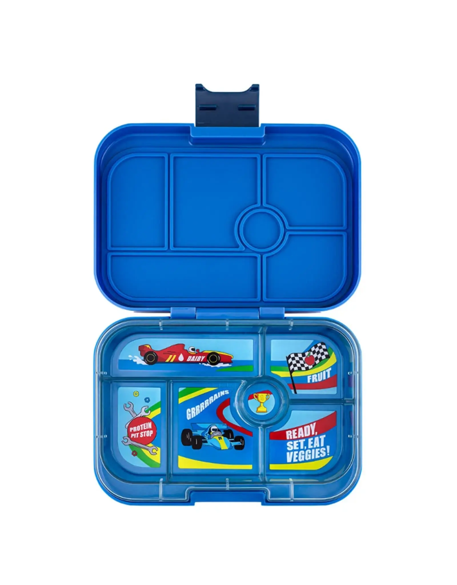 Yumbox Yumbox Original 6-vakken - Surf Blue (Race Cars)