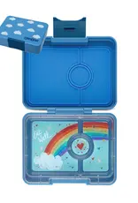 Yumbox Yumbox Snack 3-vakken - Sky Blue Clouds print (Rainbow)