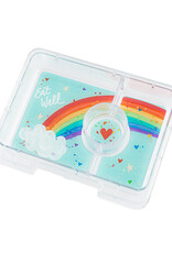 Yumbox Yumbox Snack 3-vakken - Sky Blue Clouds print (Rainbow)