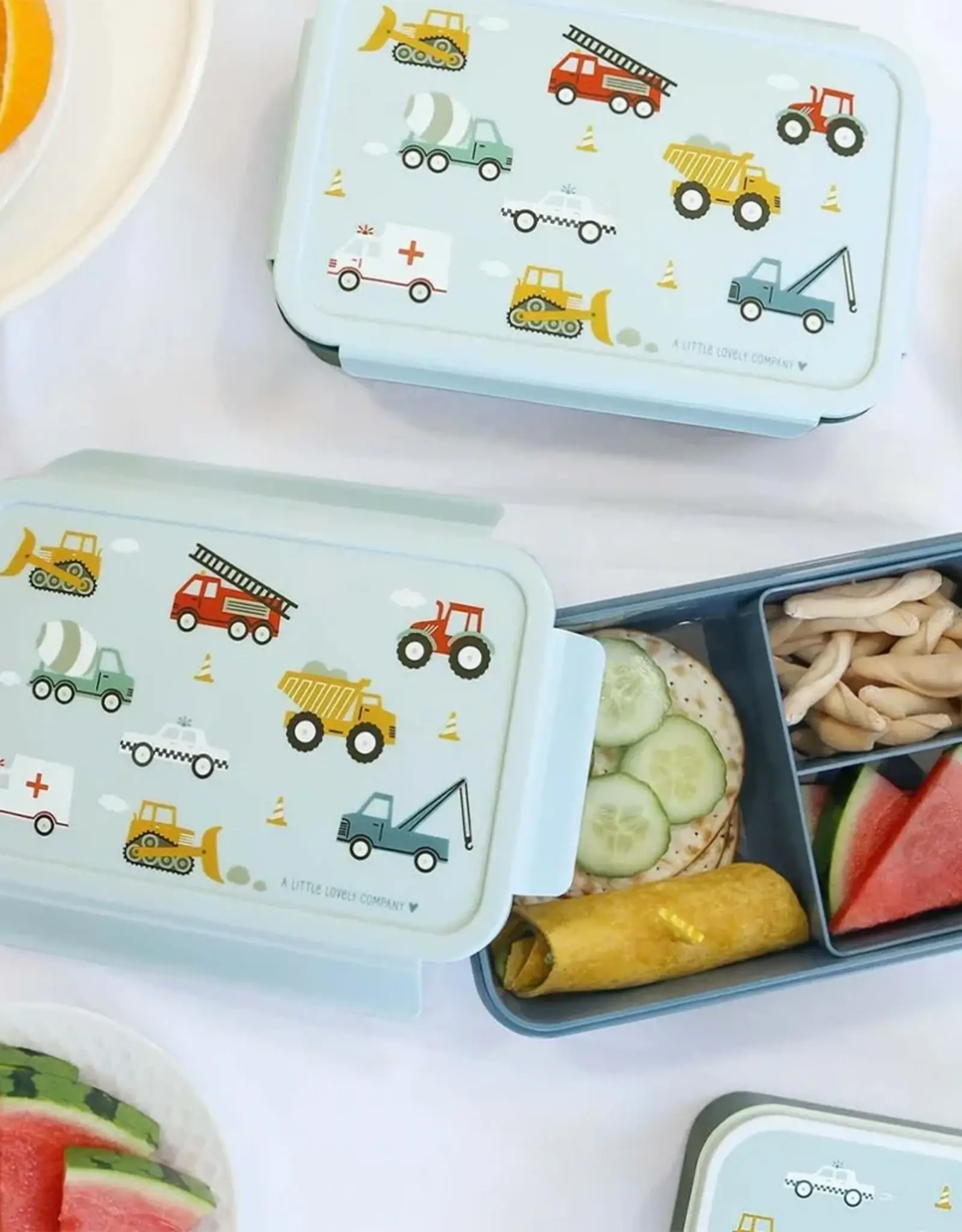 A Little Lovely Company Bento Lunchbox - Voertuigen