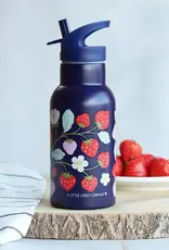 A Little Lovely Company RVS Drinkfles 350 ml - Aardbeien