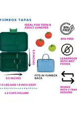 Yumbox Yumbox Tapas XL 5-vakken - Greenwich Green (Green Clear)