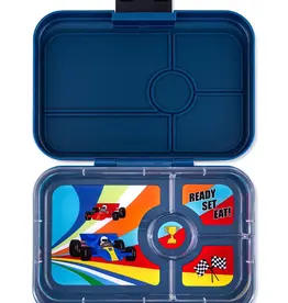 Yumbox Yumbox Tapas XL 4-vakken - Monte Carlo Blue (Race Cars)