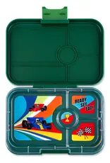 Yumbox Yumbox Tapas XL 4-vakken - Greenwich Green (Race Cars)