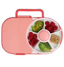 Göbe Göbe Lunchbox met Snack Spinner - Watermeloen Roze