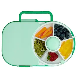 Göbe Göbe Lunchbox met Snack Spinner - Salie Groen