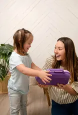 Göbe Göbe Lunchbox met Snack Spinner - Druif Paars