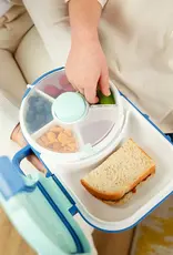 Göbe Göbe Lunchbox met Snack Spinner - Blueberry  Blauw