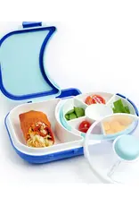 Göbe Göbe Lunchbox met Snack Spinner - Blueberry  Blauw