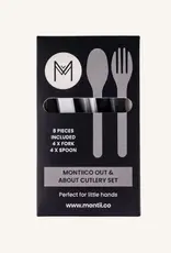 Montii Out & About Mini Bestekset - Monochrome