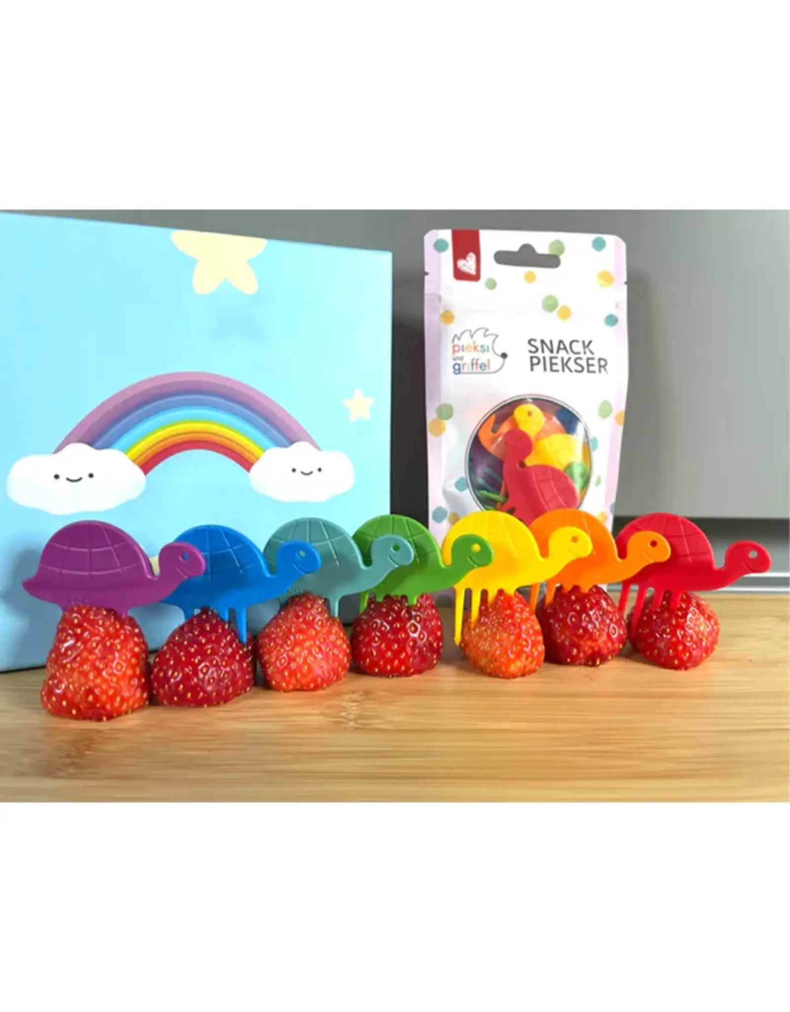 Pieksi und Griffel Prikkers Piekse Regenboog Schildpadden - Set van 7