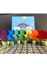 Pieksi und Griffel Prikkers Piekse Regenboog Egels - Set van 7