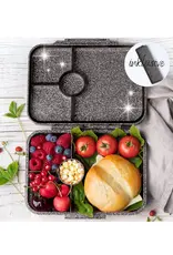 LEKKABOX Lekkabox Glamour lunchbox 4 vakken - Zwart