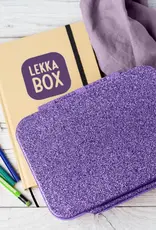 LEKKABOX Lekkabox Glamour - Lunchbox met 4 vakken - Paars