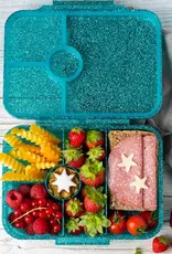 LEKKABOX Lekkabox Glamour - Lunchbox met 4 vakken - Aqua