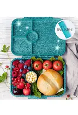LEKKABOX Lekkabox Glamour - Lunchbox met 4 vakken - Aqua