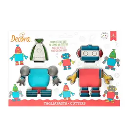 Decora Robot uitstekers (set met 4 kunststof uitstekers)