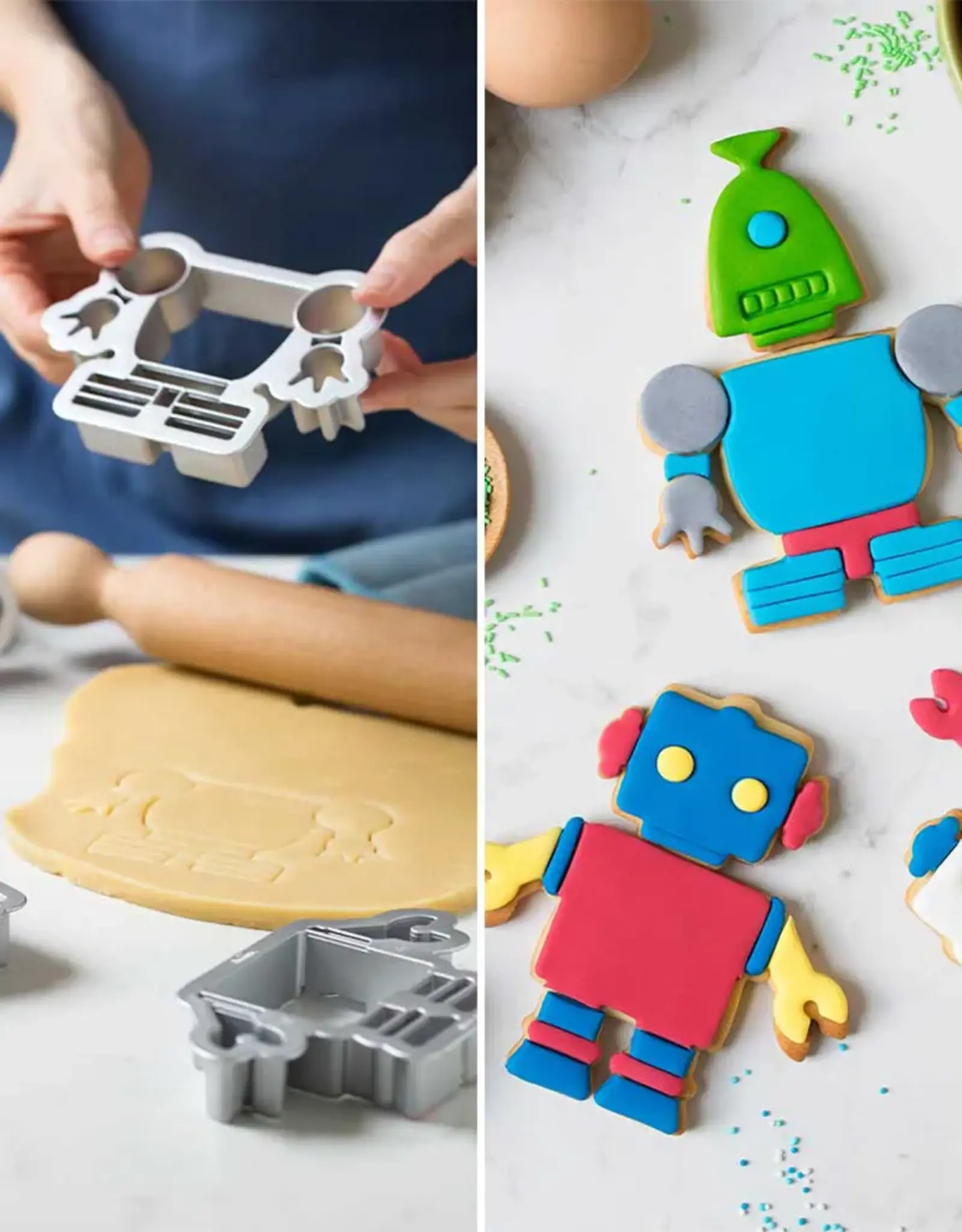 Decora Decora Set van 2 uitstekers Robots