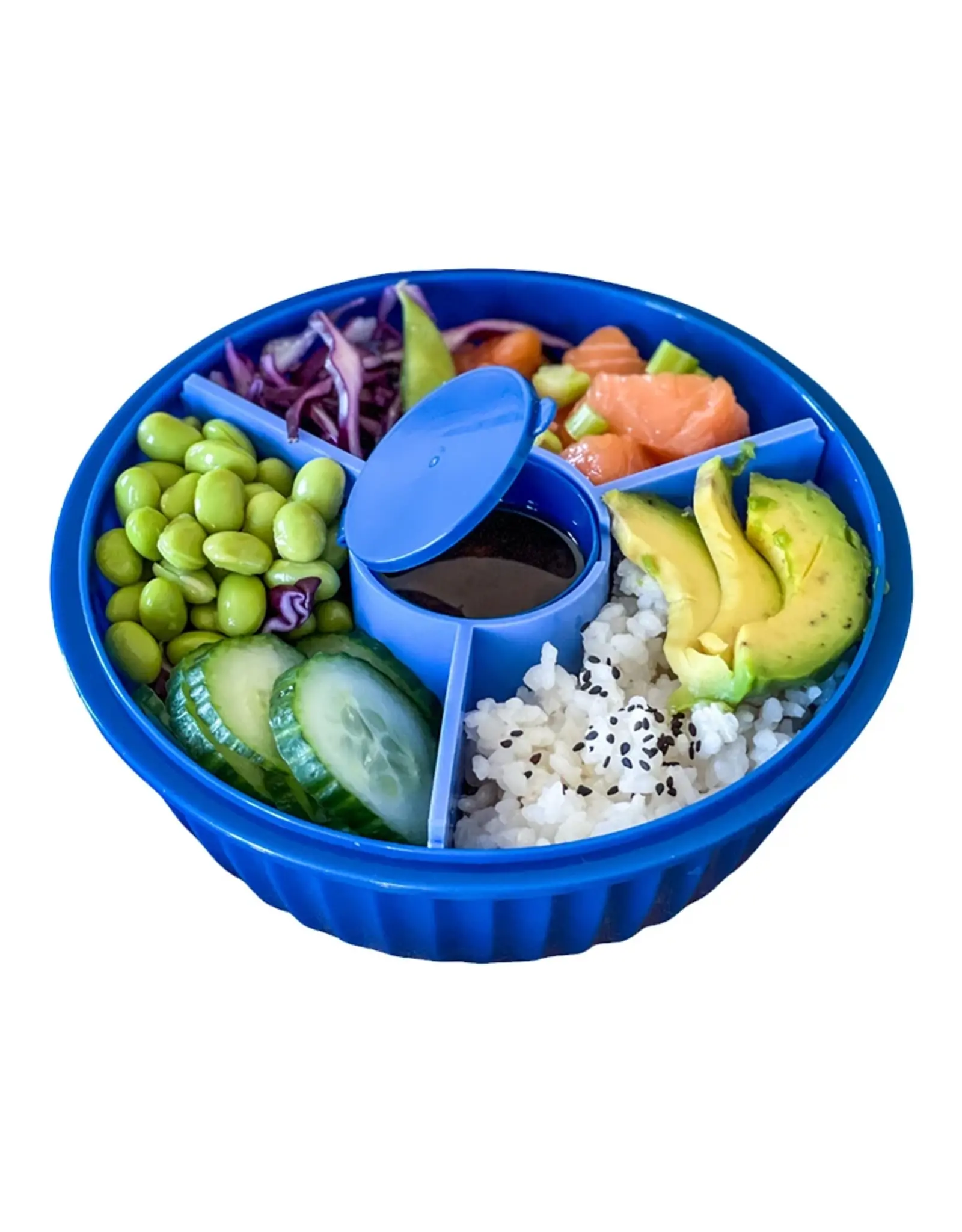 Yumbox Yumbox Poke Bowl 3 vakken Hawaii Blue