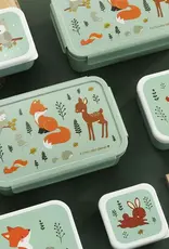 A Little Lovely Company Bento Lunchbox - Bosvriendjes Saliegroen