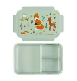 A Little Lovely Company Bento Lunchbox - Bosvriendjes Saliegroen