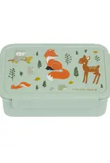 A Little Lovely Company Bento Lunchbox - Bosvriendjes Saliegroen