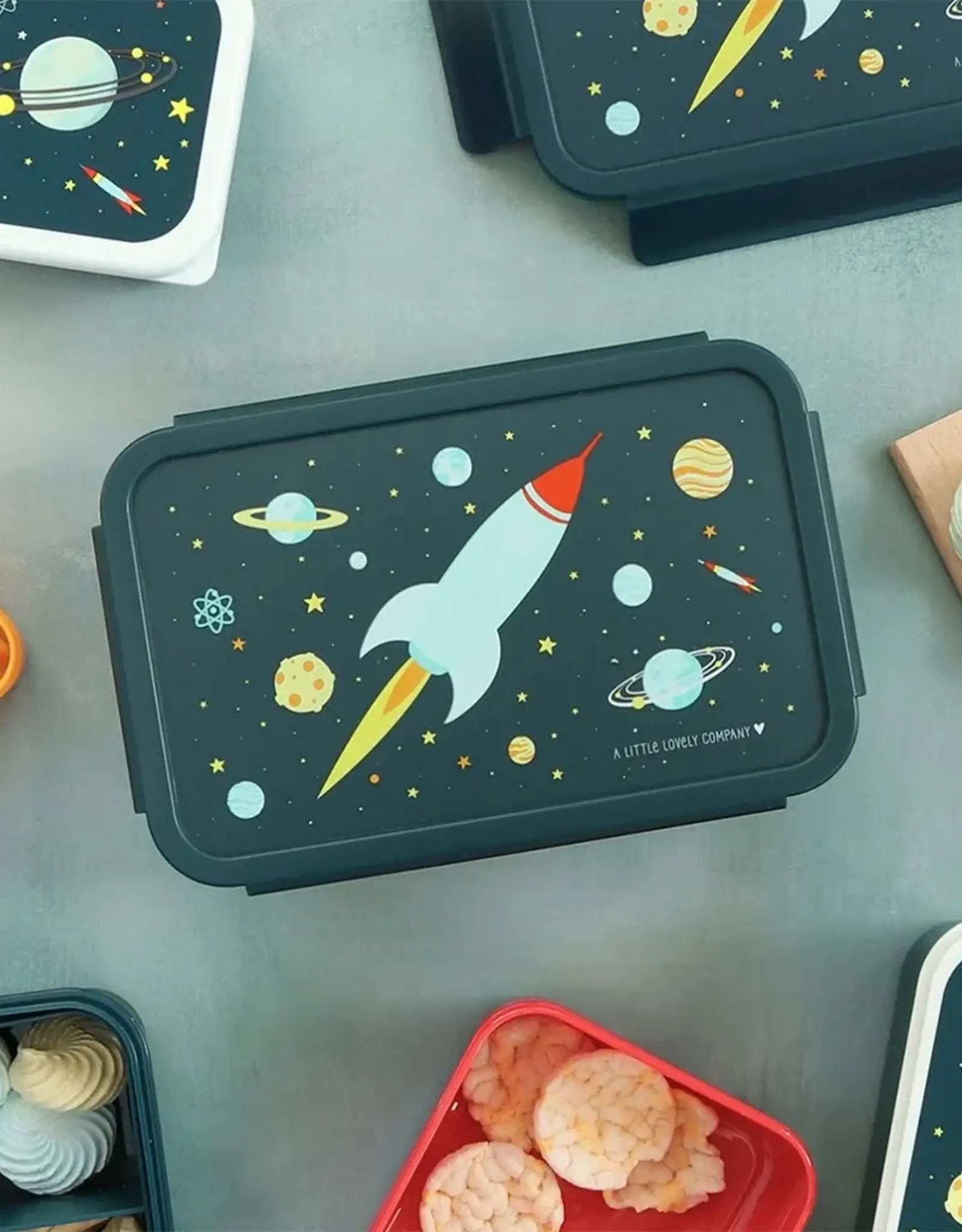 A Little Lovely Company Bento Lunchbox - Space