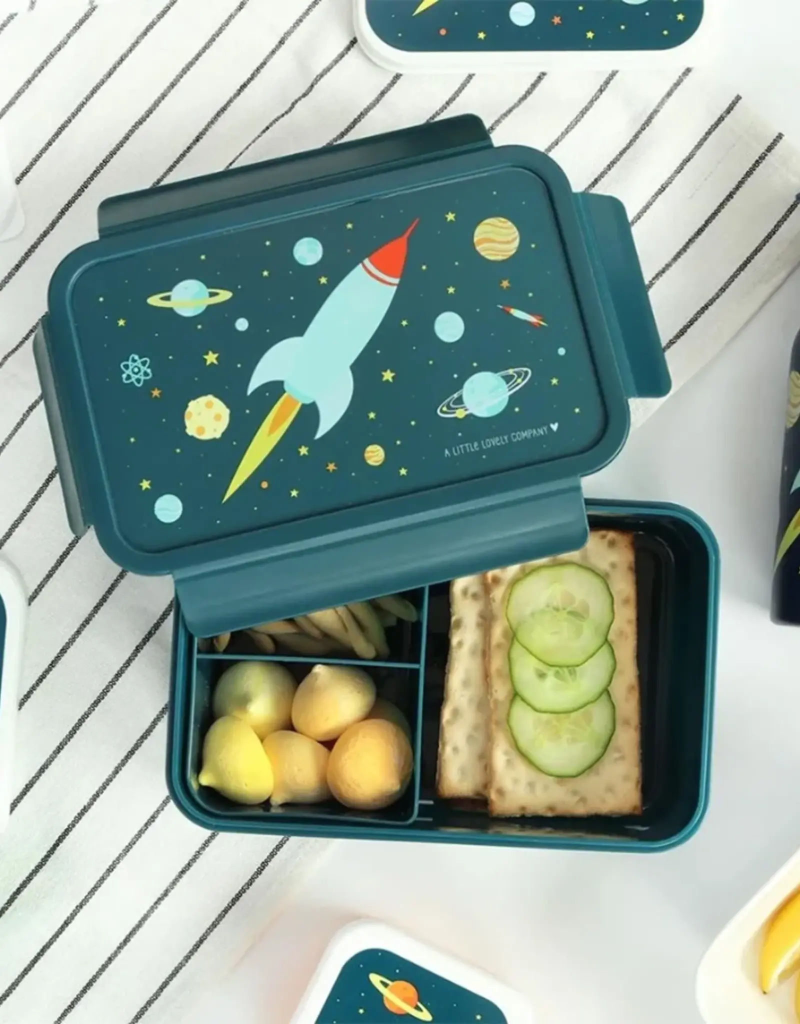 A Little Lovely Company Bento Lunchbox - Space