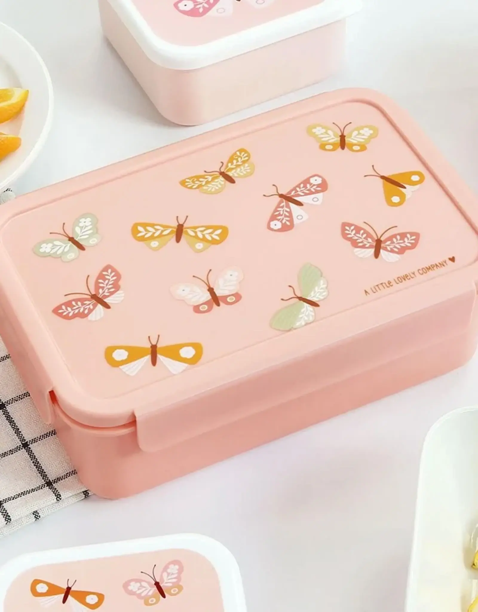 A Little Lovely Company Bento Lunchbox - Vlinders