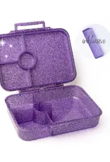 LEKKABOX Lekkabox Glamour - Lunchbox met 4 vakken - Paars