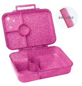 LEKKABOX Lekkabox Glamour - Lunchbox met 4 vakken - Roze