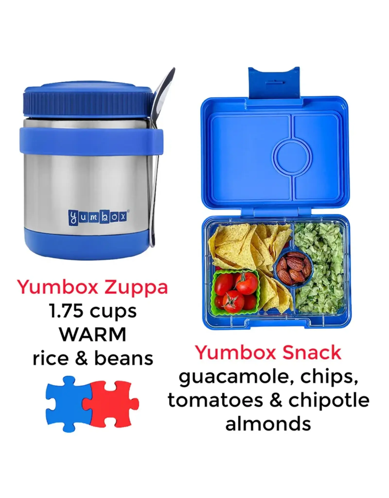 Yumbox Yumbox Snack 3-vakken - Surf Blue (Rocket)